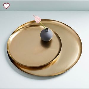 West Elm Gold Metal Plate
